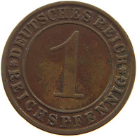 GERMANY WEIMAR 1 PFENNIG 1927 G #a067 0345 - 1 Rentenpfennig & 1 Reichspfennig