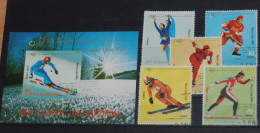 EQUATORIAL GUINEA 1978, Olympic Games - Lake Placid 1980, Sport, Mi #1308-12 + B291, Used - Winter 1980: Lake Placid