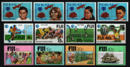 Fidschi 1979 - Mi-Nr. 391-394, 395-398 & 416-419 ** - MNH - 3 Ausgaben - Fidji (1970-...)