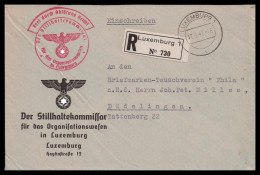 Luxemburg 1941: Brief / Frei Durch Ablösung Reich | Besatzung, Stillhaltekommissar, Tauschverein Phila | Luxembourg;Luxe - 1940-1944 Ocupación Alemana