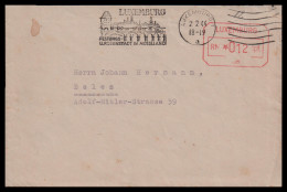 Luxemburg 1944: Brief / Freistempel | Besatzung, Arbedhaus, Werbe-Freistempel | Luxemburg;Luxembourg, Beles;Sanem - 1940-1944 German Occupation