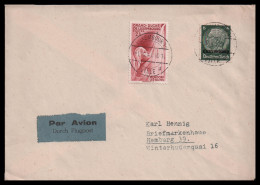 Luxemburg 1940: Brief  | Besatzung, Mischrfrankatur | Luxemburg;Luxembourg, Hamburg - 1940-1944 Occupation Allemande