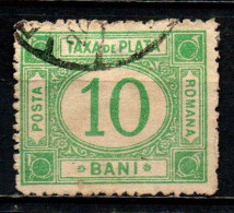 ROMANIA - 1890 -  10 BANI - USATO - Segnatasse