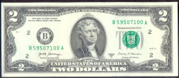 USA 2 Dollars 2017A B  - UNC # P- W545 < B - New York NY > - Billetes De La Reserva Federal (1928-...)