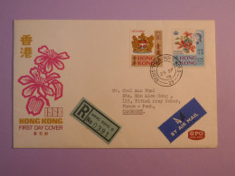 DE 7 HONG KONG BELLE LETTRE FDC   1968  AU CAMBODGE +AFF. PLAISANT ++ - Storia Postale