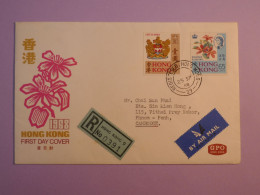 DE 7 HONG KONG BELLE LETTRE FDC   1968  AU CAMBODGE +AFF. PLAISANT ++ - Lettres & Documents