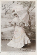 SERIE 5 CARTES  FANTAISIE ANNEE 1907/1908 -  FEMME AU PARAPLUIE   -   A LEGENDE  DECLARATION D'AMOUR   :    -  CIRCULEE - Collezioni E Lotti