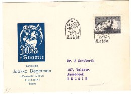 Finlande - Carte Postale De 1959 - Oblit Lohja - Religieux - Barrage - - Storia Postale