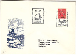 Finlande - Lettre De 1967 - Oblit Helsinki - - Lettres & Documents