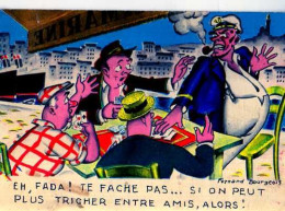 Fernand BOURGEOIS Eh Fada Te Fache Pas ...joueurs De Cartes - Bourgeois