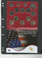 USA -  2 Blisters 28 Pièces Mint Uncirculated Série 2015 - Mint Sets