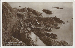 Guernsey The Rugged Coast Off La Corbière Stranded Ship - Guernsey