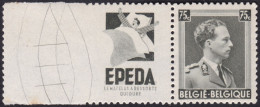 BELGIQUE, 1938-39, Publicité ( COB PU109 **) - Postfris