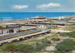 CARTOLINA  FREGENE,FIUMICINO,LAZIO-STABILIMENTI BALNEARI-MARE,SOLE,ESTATE,VACANZA,SPIAGGIA,LUNGOMARE,NON VIAGGIATA - Fiumicino