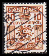 1930. DANMARK.  GEBYR. Late Fee. 10 Øre Brown.  Fine Cancel  BRED 22.6.33. (Michel V16) - JF537085 - Postage Due