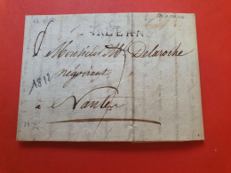 Marque Postale De Orléans Sur Lettre Avec Texte Pour Nantes En 1812 - Réf 2656 - 1801-1848: Précurseurs XIX