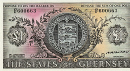 Guernsey 1 Pound 1969-1975 P-45b UNC - Guernsey