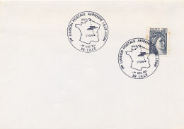 FRANCE - FRANCIA -  LILLE 1980 -  1° LIAISON POSTALE AERIENNE LILLE-LYON - Poste