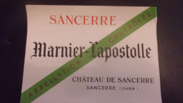 Etiquette Vin Sancerre Domaine MARNIER LAPOSTOLLE CHATEAU DE SANCERRE - Autres & Non Classés