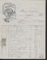 FACTURE ILLUSTRÉE DE 1908 MORTREUX ARTICLES DE CHASSE ET BATIMENTS À L AIGLE  ORNE TIMBRE FISCAUX 1908 : - Elektrizität & Gas