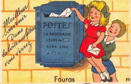 17-FOURAS- CARTE A SYSTEME DEPLIANTE- MEILLEUR SOUVENIR DANS LA BOITE AUX LETTRES VOUS VERREZ FOURAS - Fouras-les-Bains