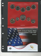 USA -  2 Blisters 20 Pièces Mint Uncirculated Série 2019 - Mint Sets