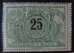 BELGIUM :   1895  - CHEMINS DE FER - CF  18 * -  COTE : 27,50€ - Mint