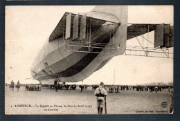 Dirigeable - Zeppelin - à Lunéville Au Champ De Mars Le3 Avril 1913 - Dirigeables