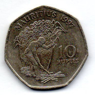 MAURITIUS, 10 Rupees, Copper-Nickel, Year 1997, KM # 61 - Mauricio