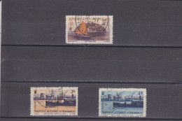 NOUVELLE CALEDONIE - O / FINE CANCELLED - 1948 - SAILING BOAT, STEAMER - Yv. 265, 270/1  - Mi. 332, 337/8 - Usados