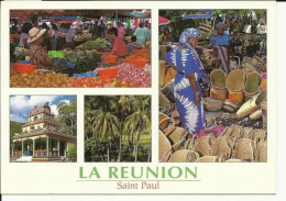 1148- CPM - LA REUNION - SAINT PAUL - Multivue : Le Marché à St Paul - 1 - Saint Paul