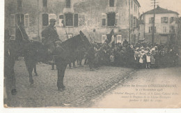 57 // Entrée Des Francais à CHATEAU SALINS    Le 17 Novembre 1918 / Général DAUGAN Et Ldt Colonel ROLLET / Légion étrang - Chateau Salins