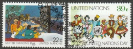 UNO New York 1987 MiNr.540 - 541 O Gestempelt Tag Der UNO ( 5560)Versand 1,00€-1,20€ - Usados