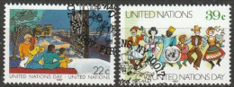 UNO New York 1987 MiNr.540 - 541 O Gestempelt Tag Der UNO ( 5560)Versand 1,00€-1,20€ - Used Stamps