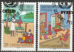 UNO New York 1987 MiNr.542 - 543 O Gestempelt Kampagne Für Kinderschutzimpfungen ( 5561)Versand 1,00€-1,20€ - Used Stamps