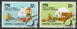 UNO New York 1988 MiNr.544 -545 O Gestempelt 10Jahre Fonds Für Landwirtschaftliche Entwicklung( 5597)Versand 1,00€-1,20€ - Used Stamps