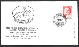 YOUGOSLAVIE. Enveloppe Commémorative De 1971. Krnica. - Covers & Documents