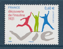 FRANCE 2011 Discovery Of Insulin GUMMED: Single Stamp UM/MNH - Neufs