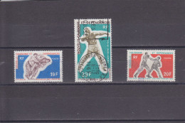 NOUVELLE CALEDONIE - O / FINE CANCELLED - 1969 - SOUTH PACIFIC GAMES - Yv. 361/2, PA 107 - Mi. 473/4, 476 - Oblitérés