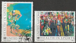 UNO New York 1988 MiNr.551 - 552 O Gestempelt Gesundheit Durch Sport ( 5636)Versand 1,00€-1,20€ - Used Stamps