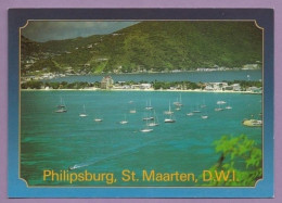 1180- CPM - ANTILLES - GUADELOUPE - St MARTIN - Great Bay And PHILIPSBURG - The Great Salt Pond Is In The Background - 2 - Saint Martin