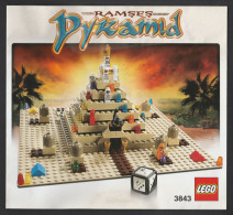 Plan De Montage Lego System RAMSES PYRAMID 3843 + Règles Du Jeu (Voir Photos) - Lego System