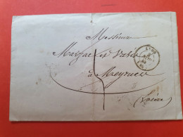 Cad De Lyon Sur Lettre Avec Texte Pour La Lozère En 1848 - Réf 2709 - 1801-1848: Precursors XIX