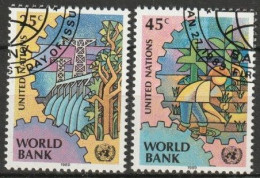 UNO New York 1989 MiNr.571 - 572 O Gestempelt Weltbank ( 5663)Versand 1,00€-1,20€ - Used Stamps