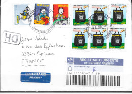 Lettre Recommandée De Reinoldo Rau Brésil 8 Juil 2011 Pour Eysines, Belle Affranchissement - Cartas & Documentos