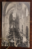 Carte Photo 1920's Eglise St Lazare Avallon Yonne Bénédiction Des Fidèles Tirage Print Vintage - Avallon