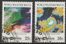 UNO New York 1989 MiNr.575 - 576 O Gestempelt 25 JAHRE WELTWETTERWACHT ( 5692)Versand 1,00€-1,20€ - Used Stamps