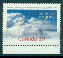 CANADA 1990 Mi 1195** 150th Anniversary Of Weather Observations In Canada [L3105] - Climate & Meteorology