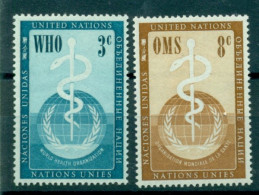 UNITED NATIONS (NY) 1956 Mi 49-50** World Health Organization (WHO) [L3111] - OMS