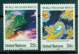 UNITED NATIONS (NY) 1989 Mi 575-76** 25th Anniversary Of World Weather Watch [L3112] - Clima & Meteorología